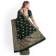Exclusive Baby Green Embroidered Tussar Saree 